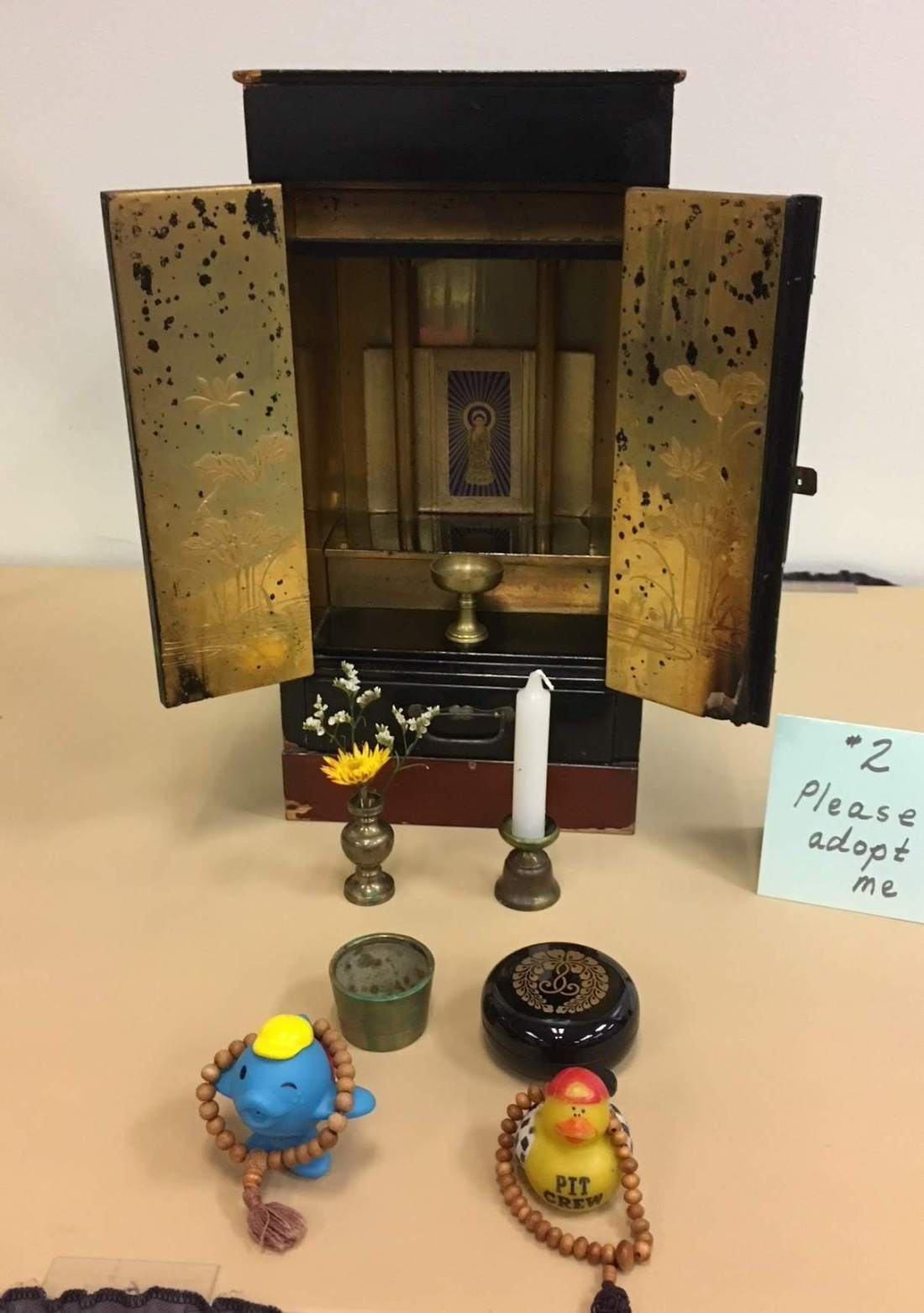 Obutsudan we hoped to adopt.