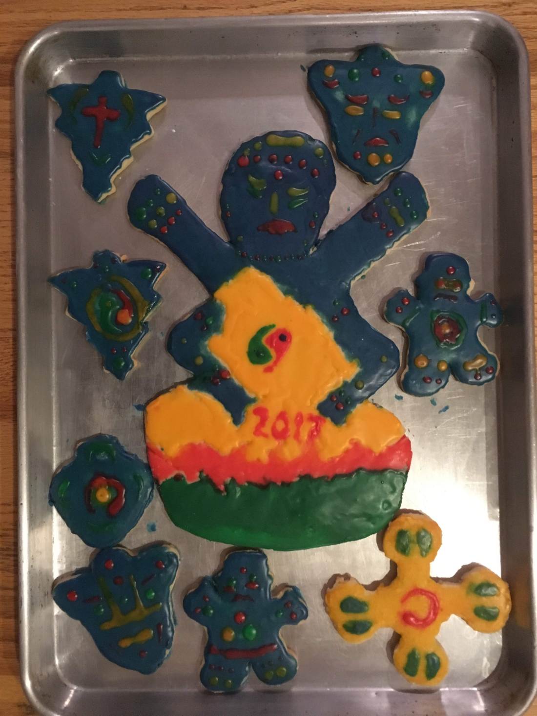 Bodhi Day Christmas Cookie of Siddhartha Gautama.